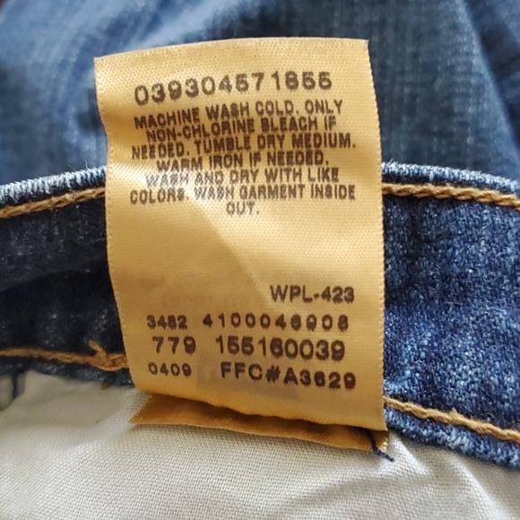 VTG Levi's 515 denim jeans 6 short Boot Cut - Picture 4 of 5